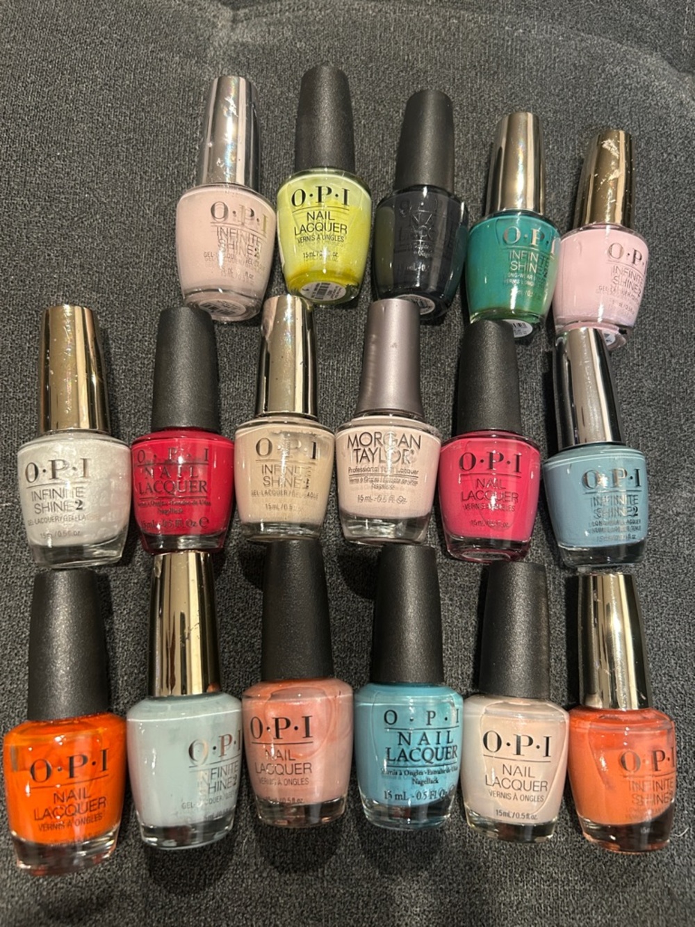 OPI Nail Polish Set - Coral, Teal, Pink, Orange, Red, Blue, Yellow, Cream